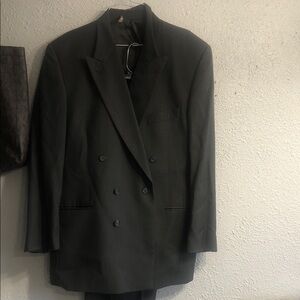 Joseph Abboud Charcoal Double-Breasted Jacket